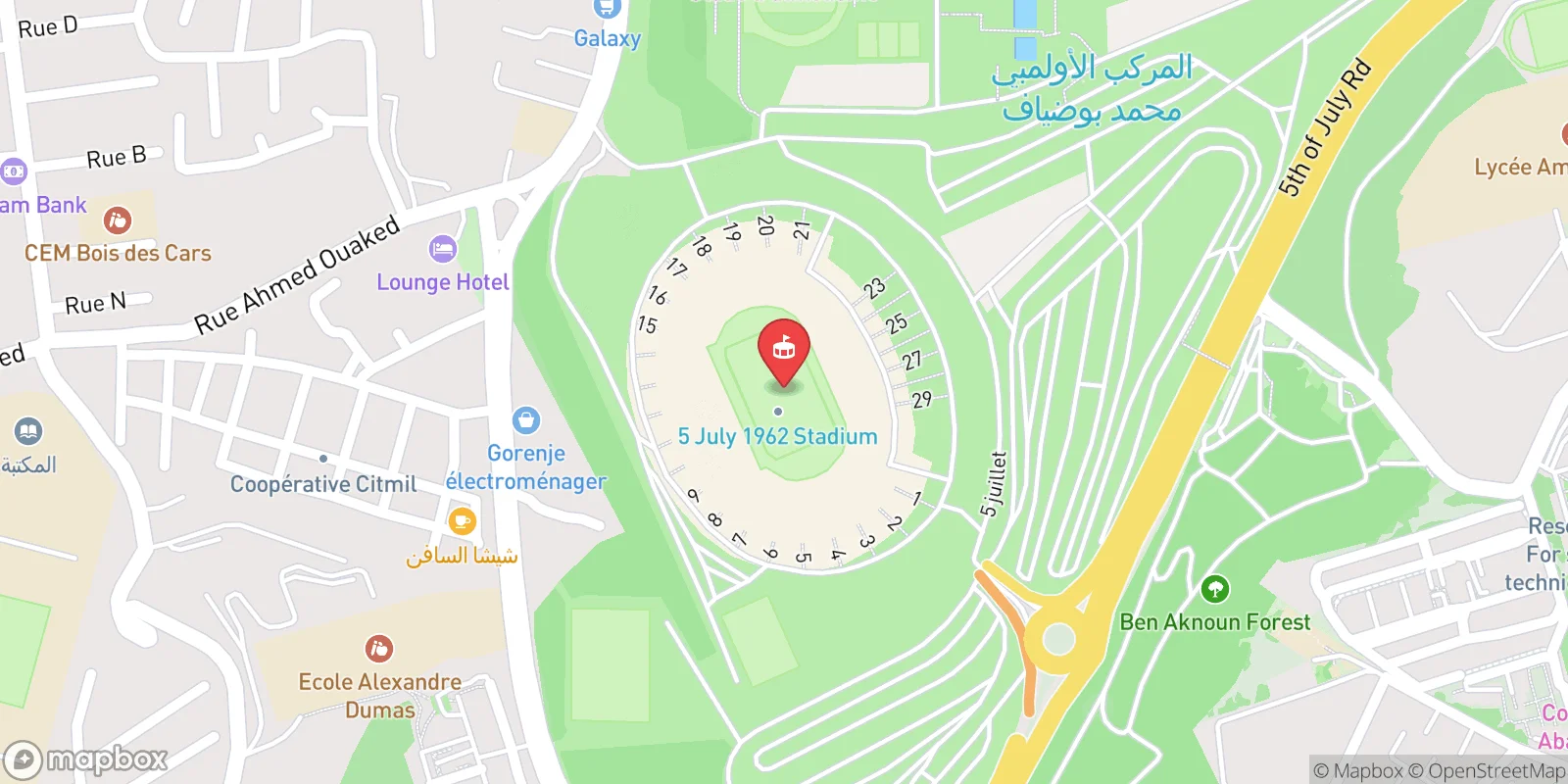 Mapa: Algiers