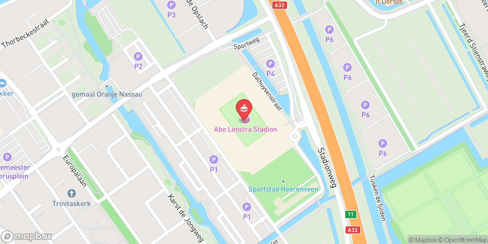 Mapa: Heerenveen
