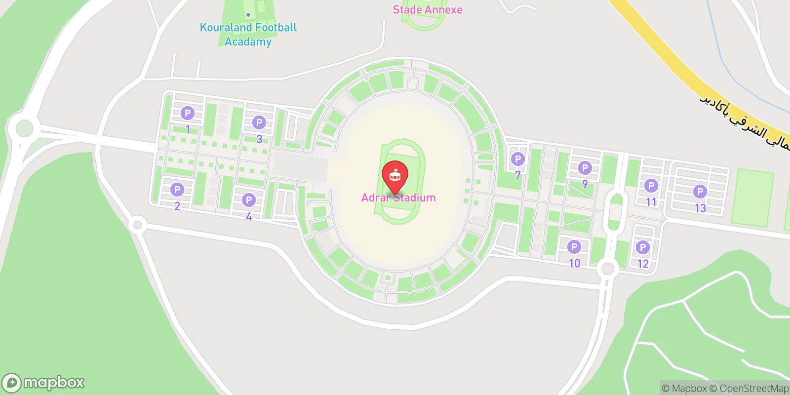 Mapa: Agadir