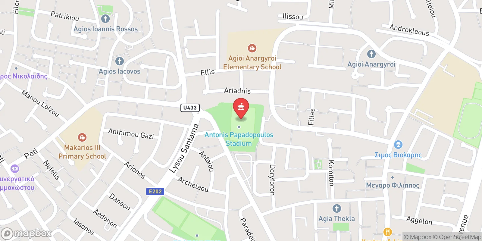 Mapa: Larnaka