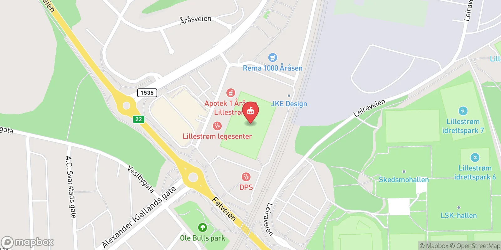 Mapa: Lillestrøm