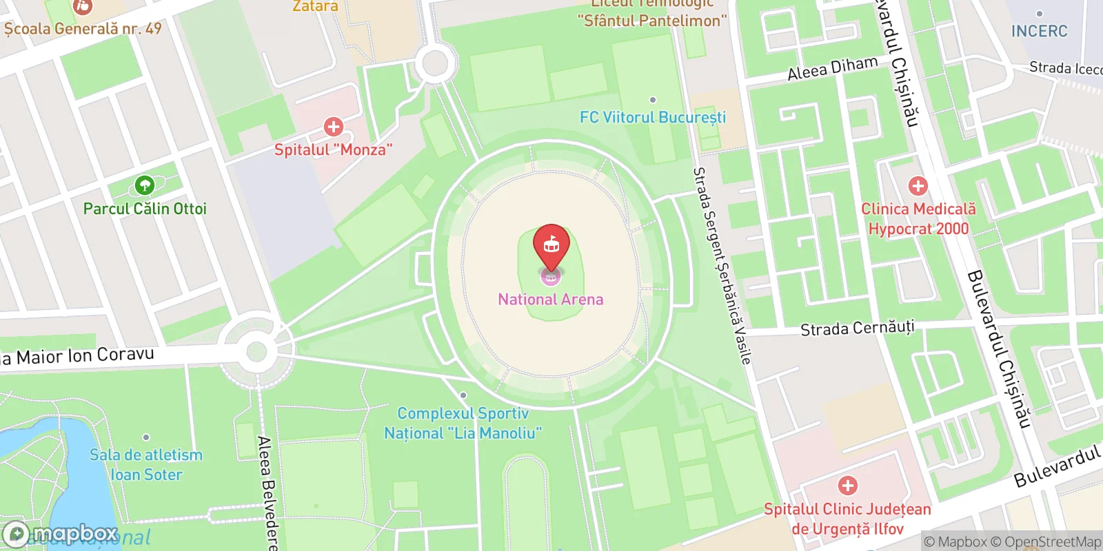 Mapa: Bukurešť