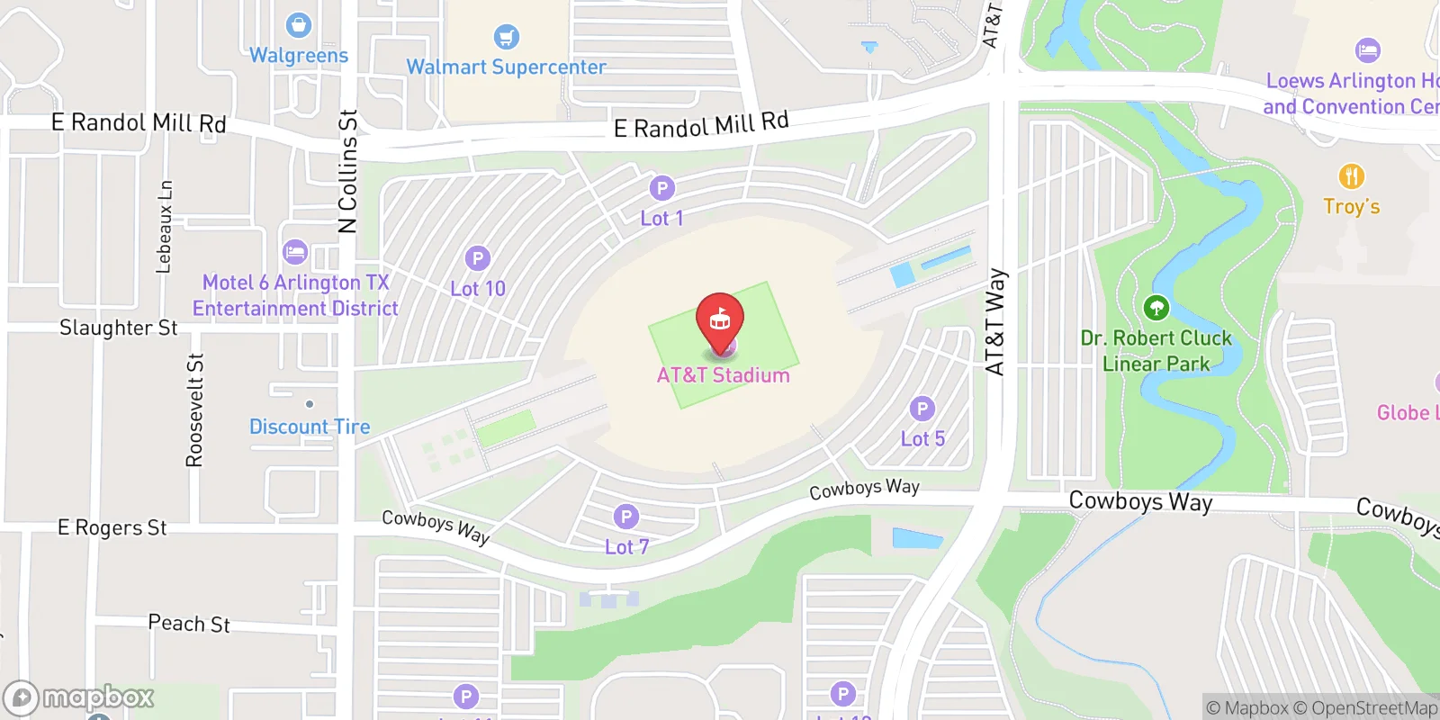 Mapa: Arlington