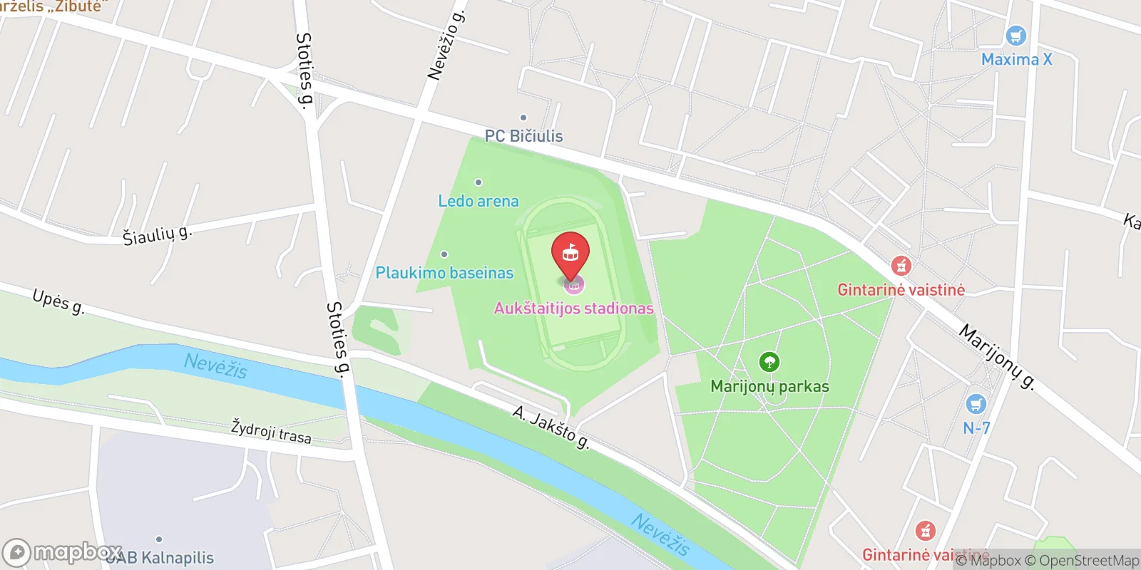 Mapa: Panevėžys