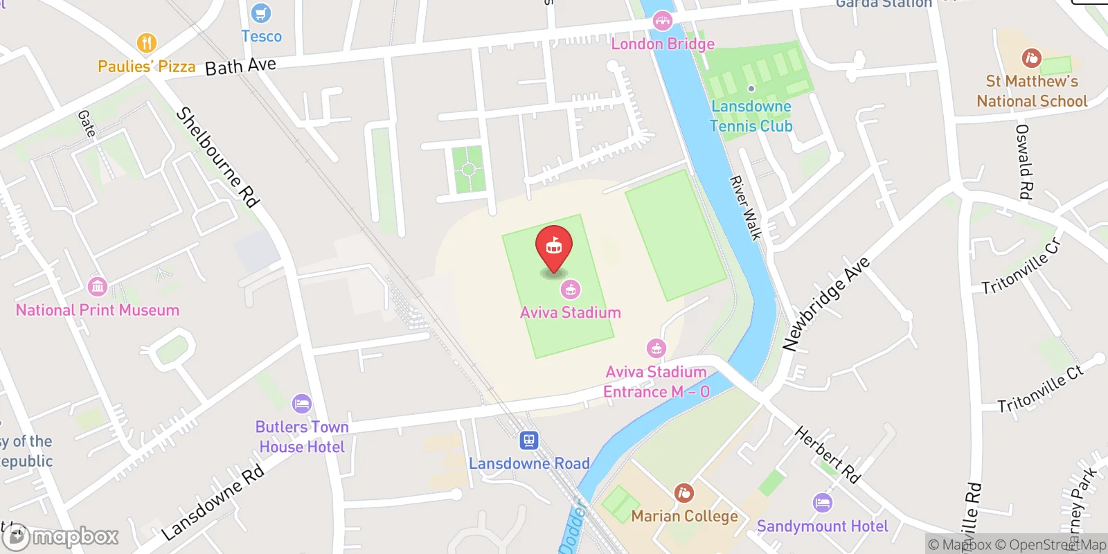 Mapa: Dublin
