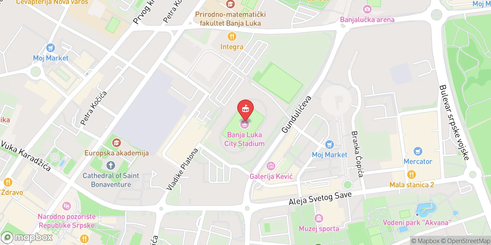 Mapa: Banja Luka