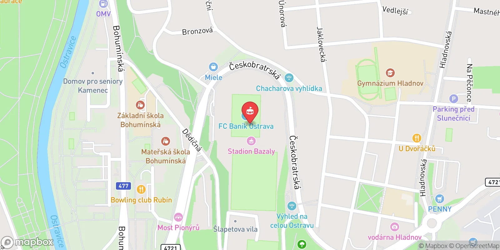 Mapa: Ostrava