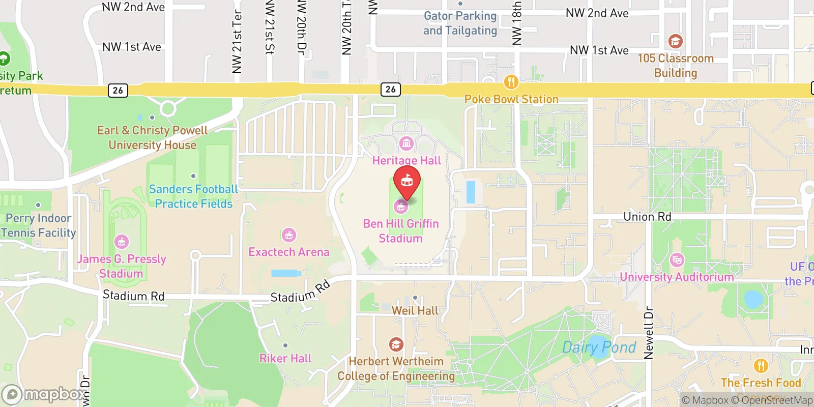 Mapa: Gainesville