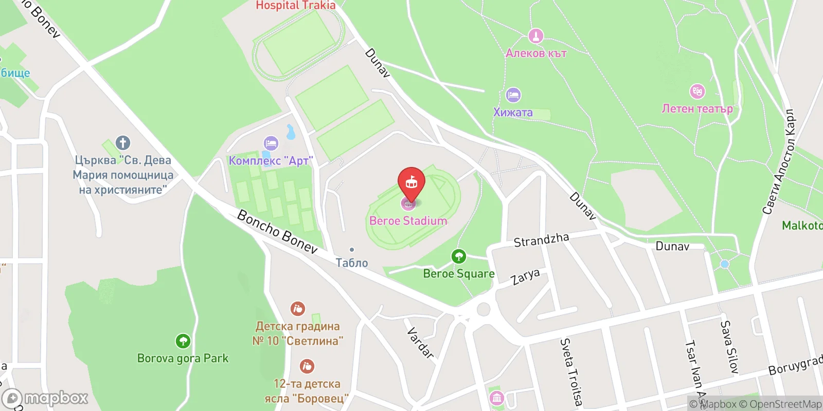 Mapa: Stara Zagora