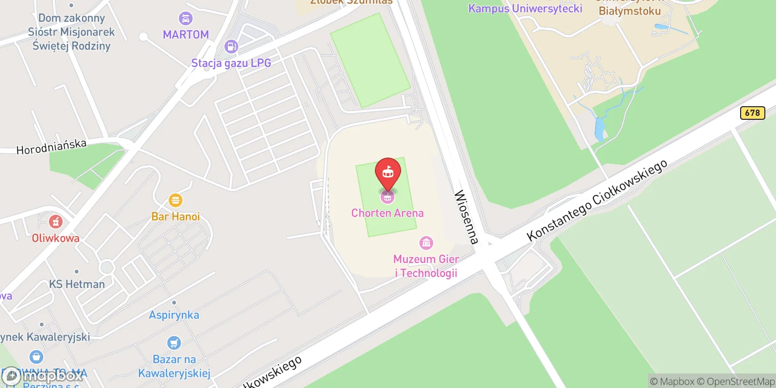 Mapa: Bělostok