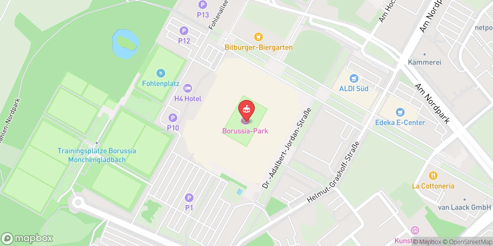 Mapa: Mönchengladbach