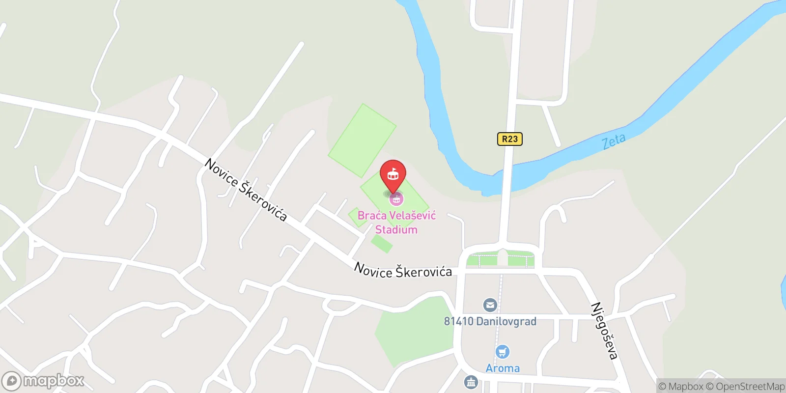 Mapa: Danilovgrad