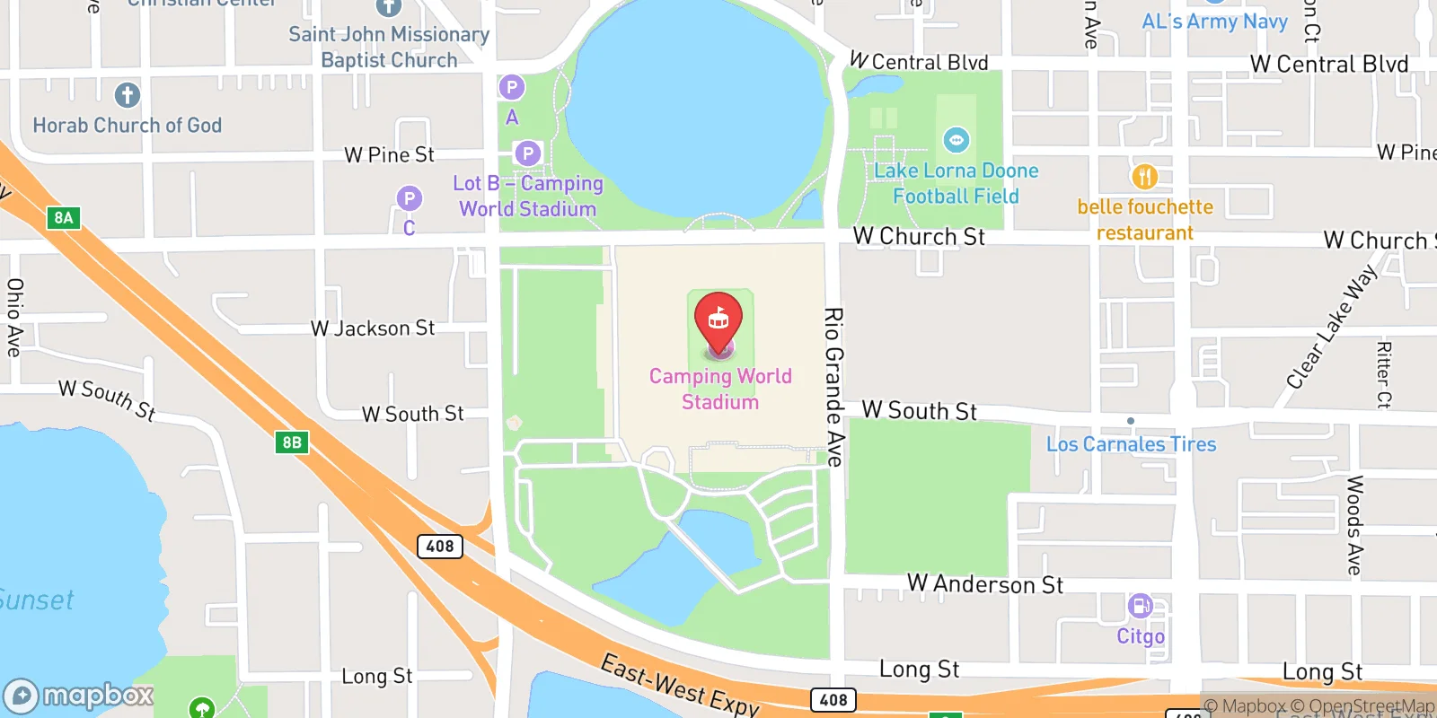 Mapa: Orlando