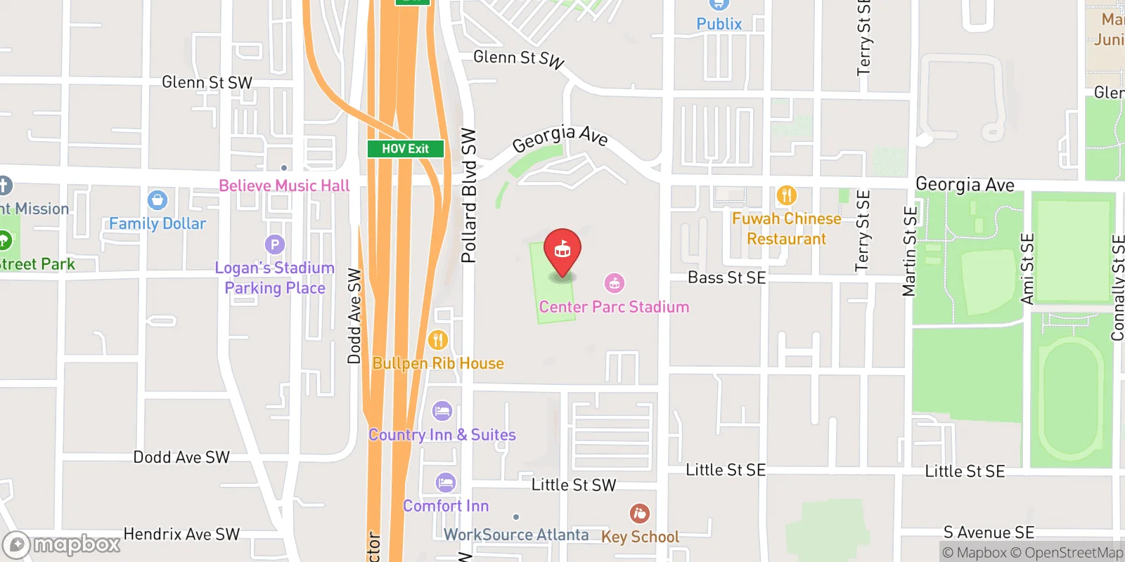 Mapa: Atlanta