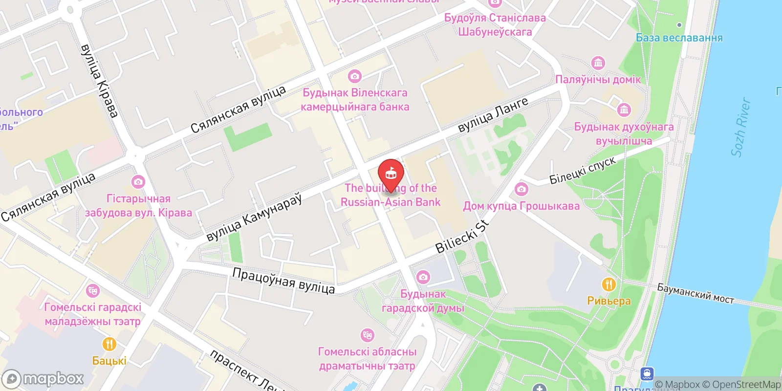 Mapa: Gomel