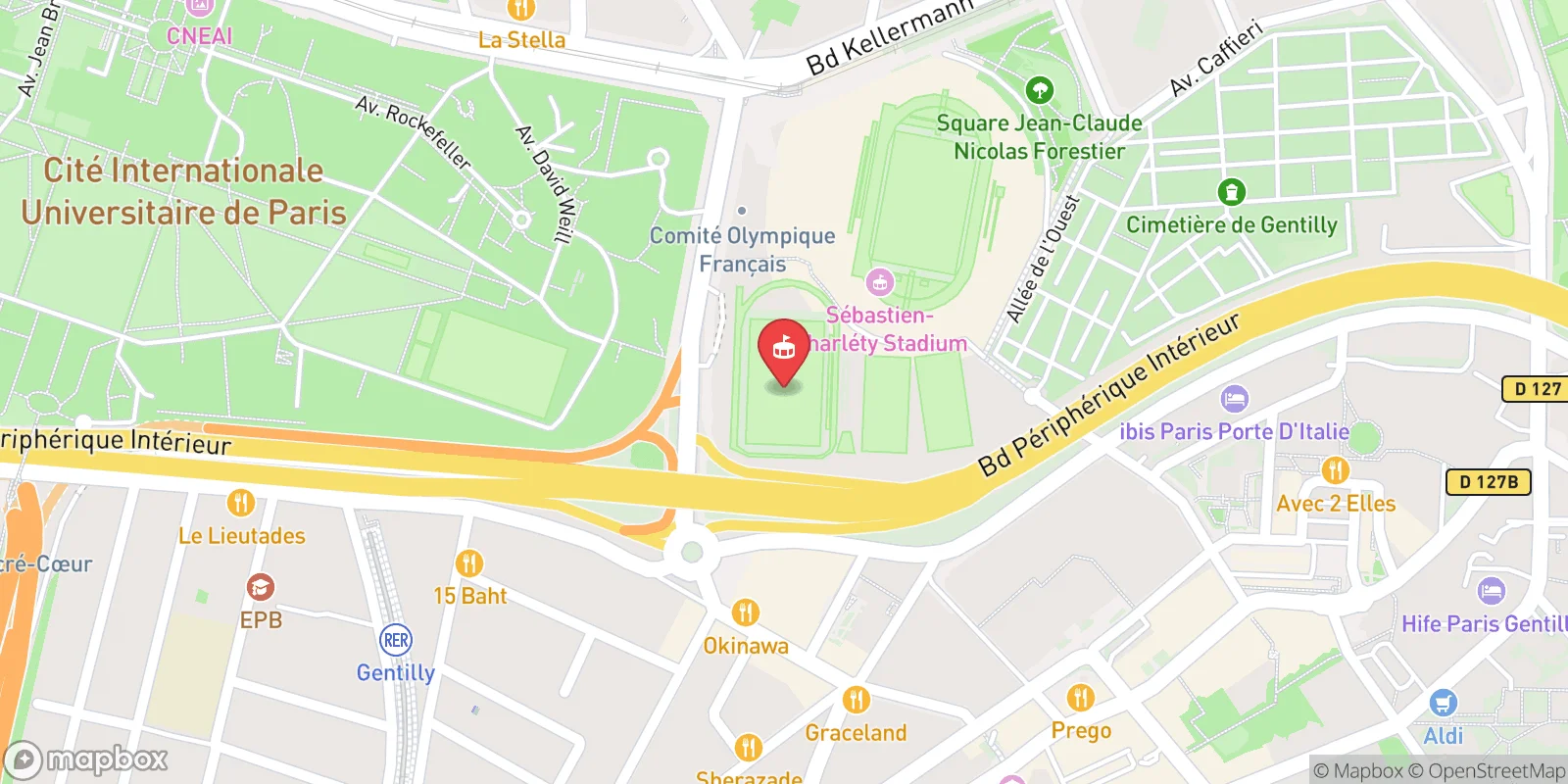 Mapa: 13th arrondissement of Paris