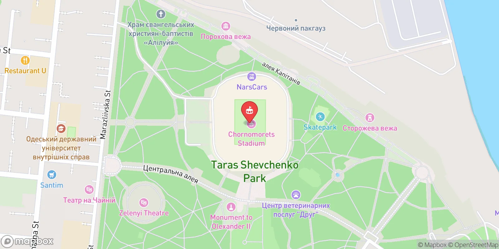 Mapa: Oděsa