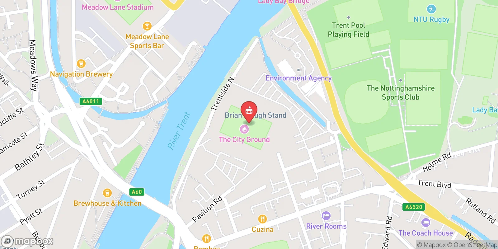 Mapa: Rushcliffe