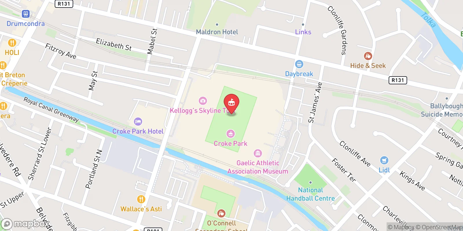 Mapa: Dublin