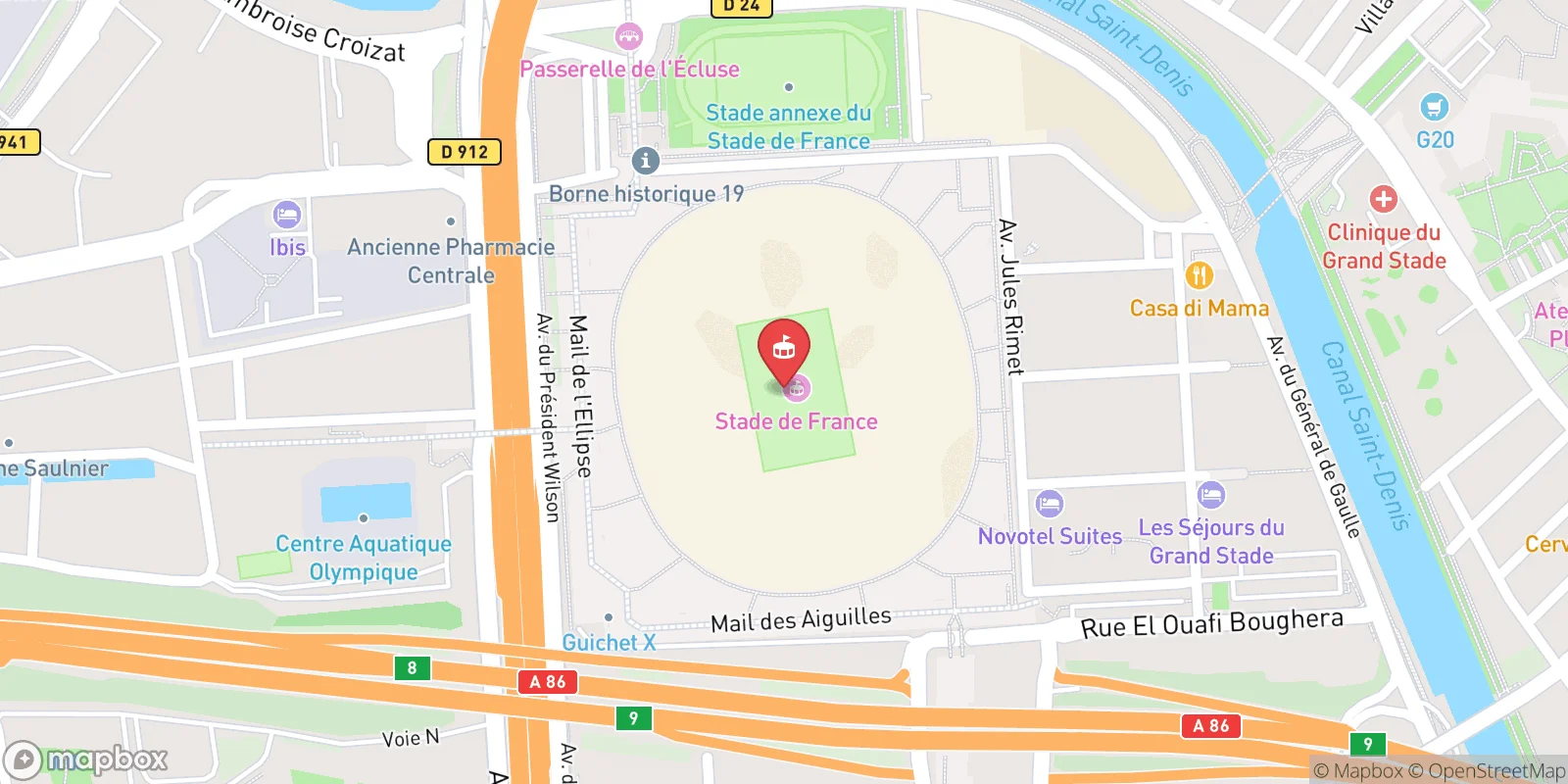 Mapa: Saint-Denis