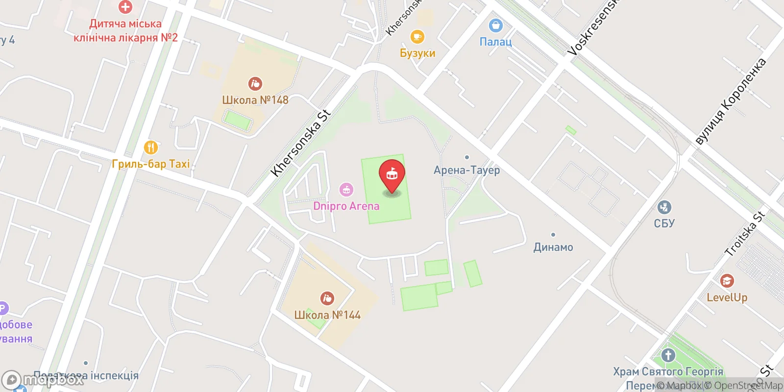 Mapa: Dnipro
