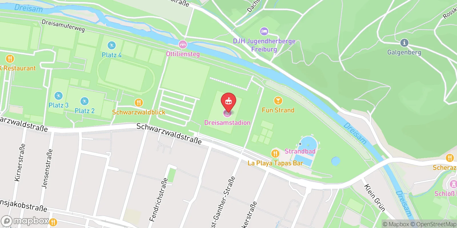 Mapa: Freiburg im Breisgau