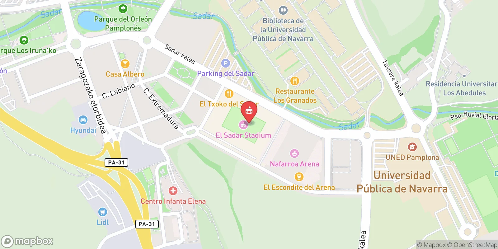 Mapa: Pamplona