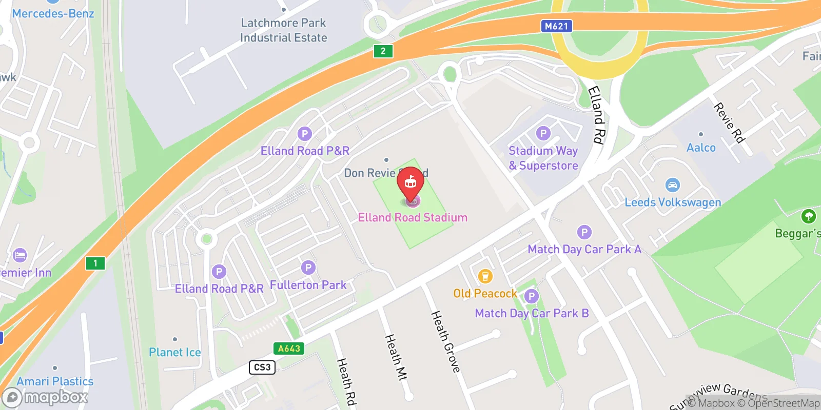 Mapa: Leeds