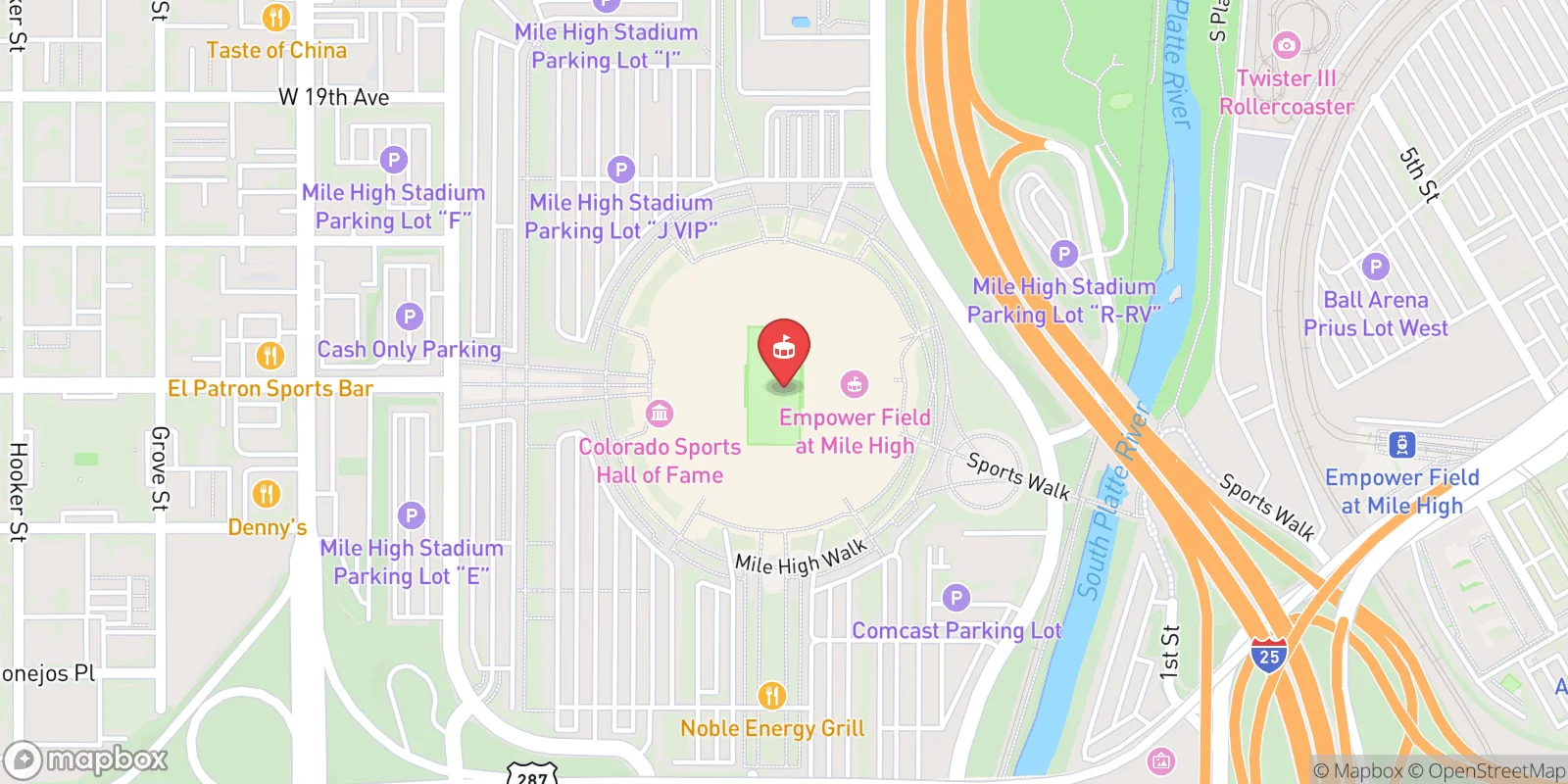 Mapa: Denver