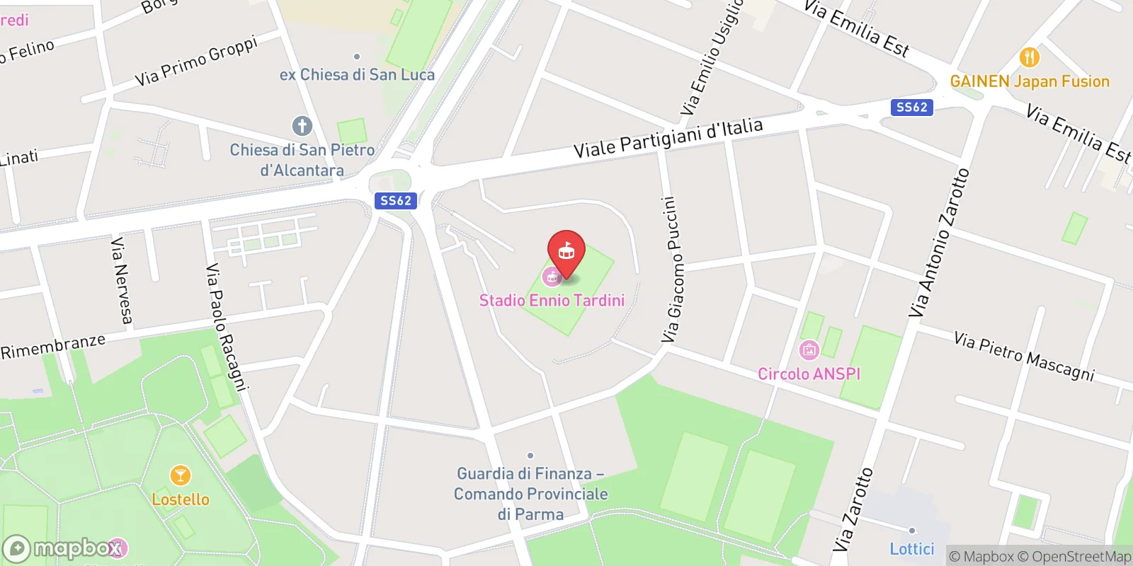 Mapa: Parma