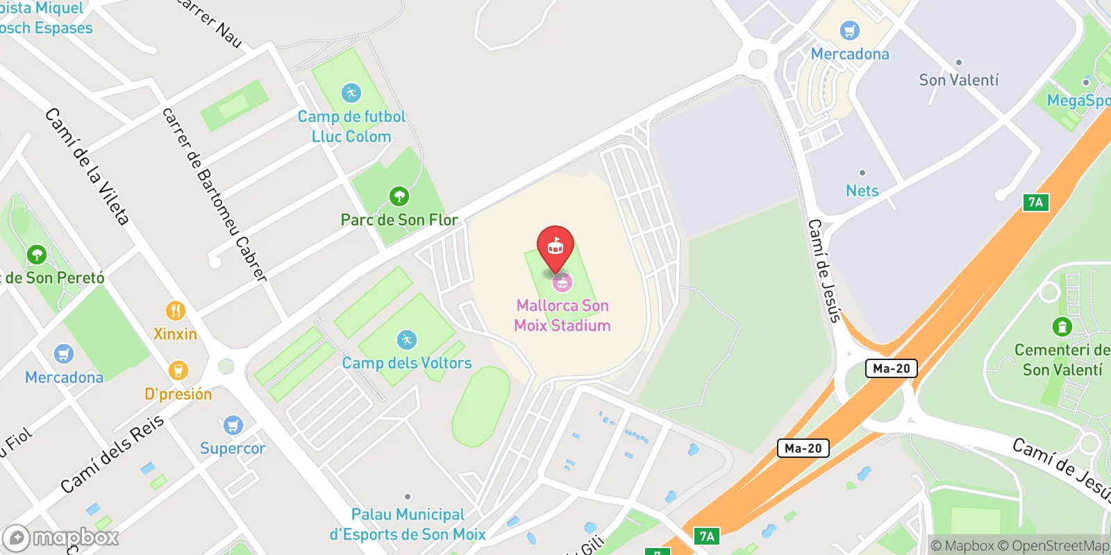 Mapa: Palma