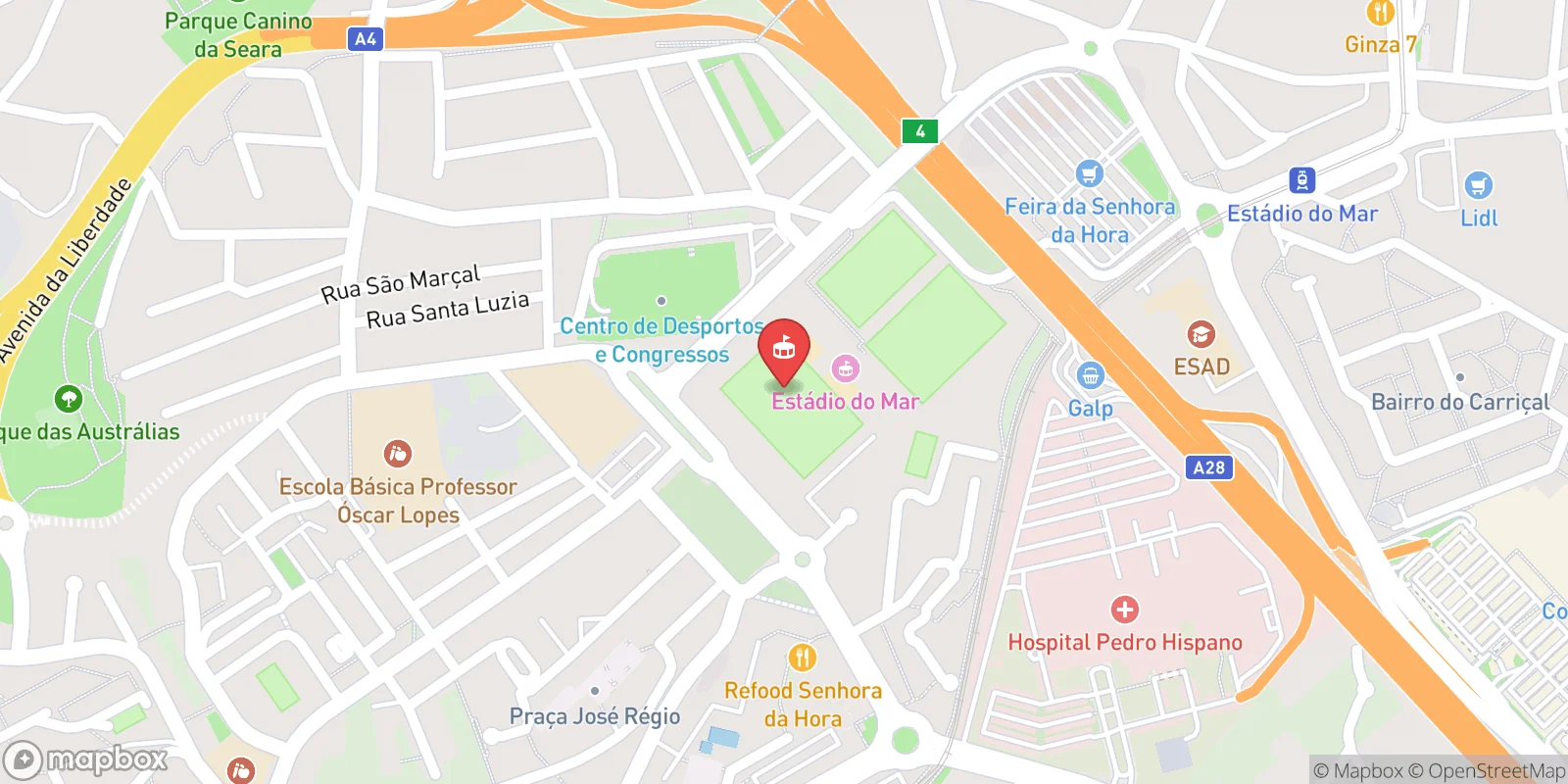 Mapa: Matosinhos