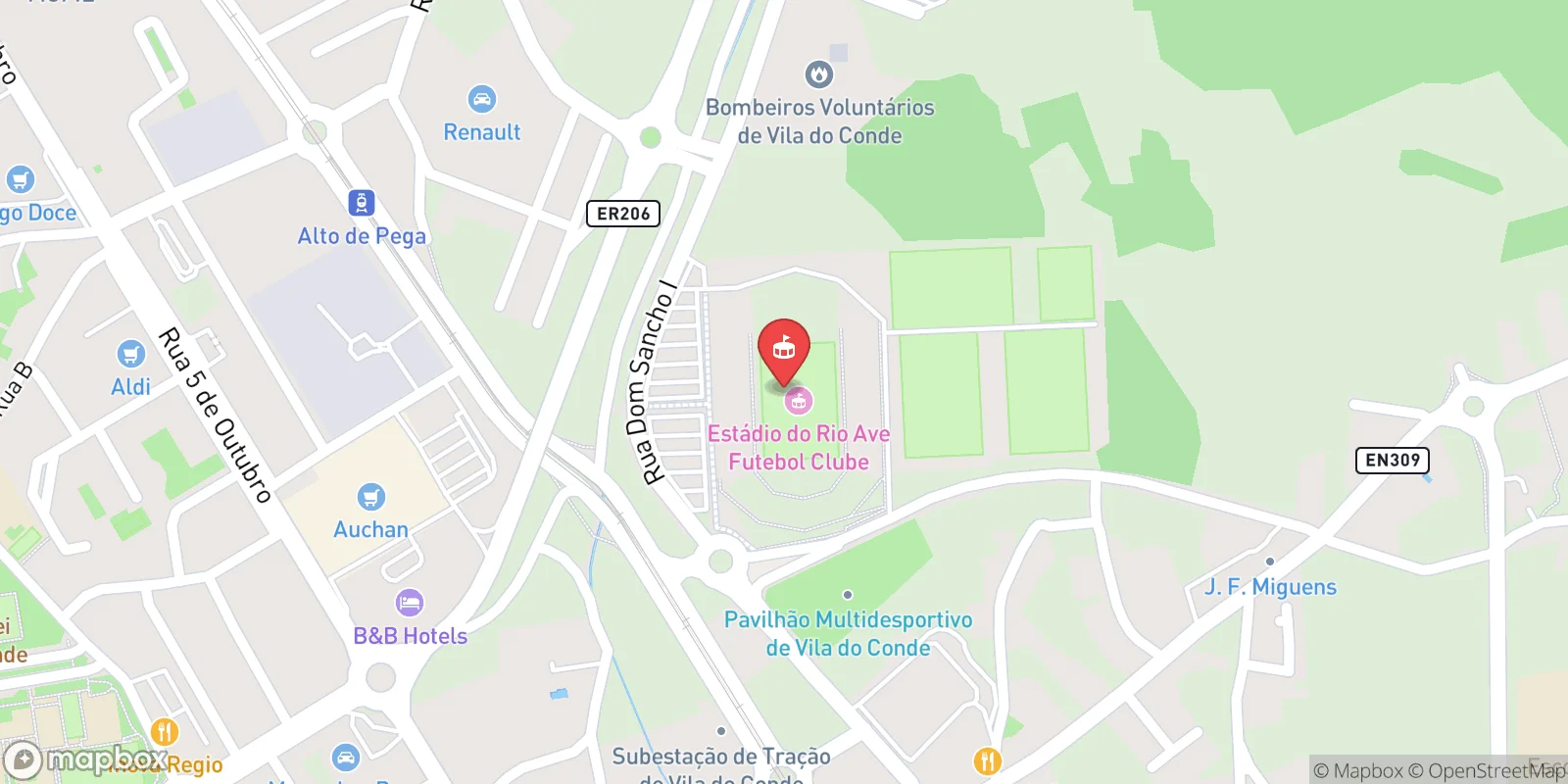 Mapa: Vila do Conde