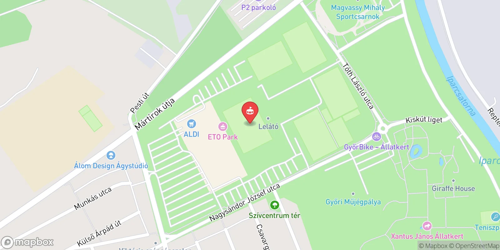 Mapa: Győr
