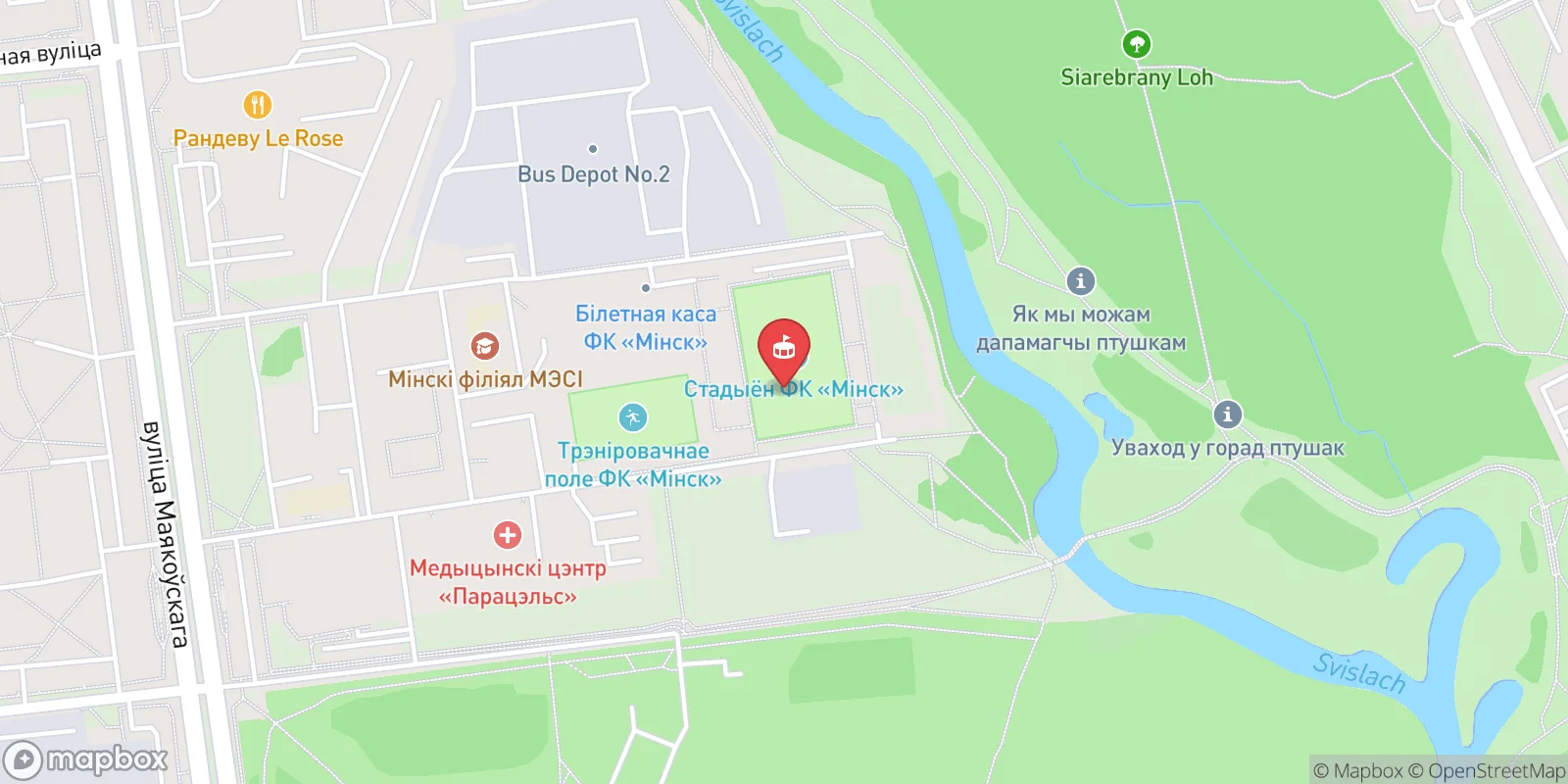 Mapa: Minsk