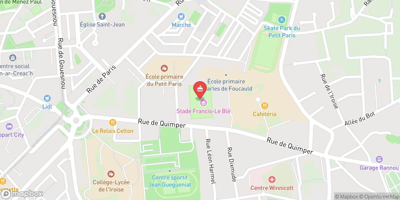Mapa: Brest