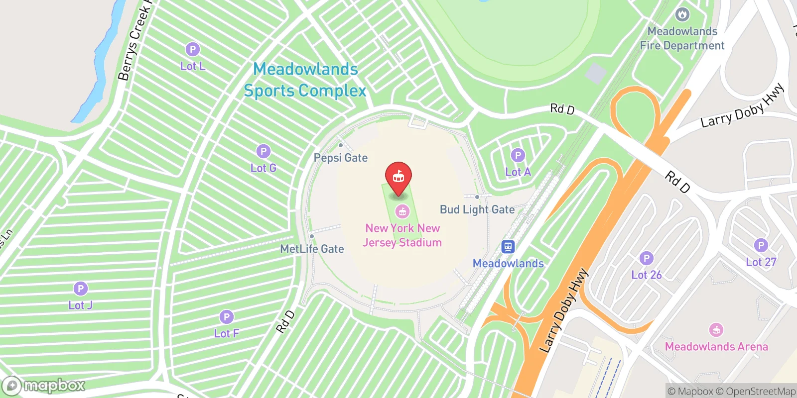 Mapa: East Rutherford