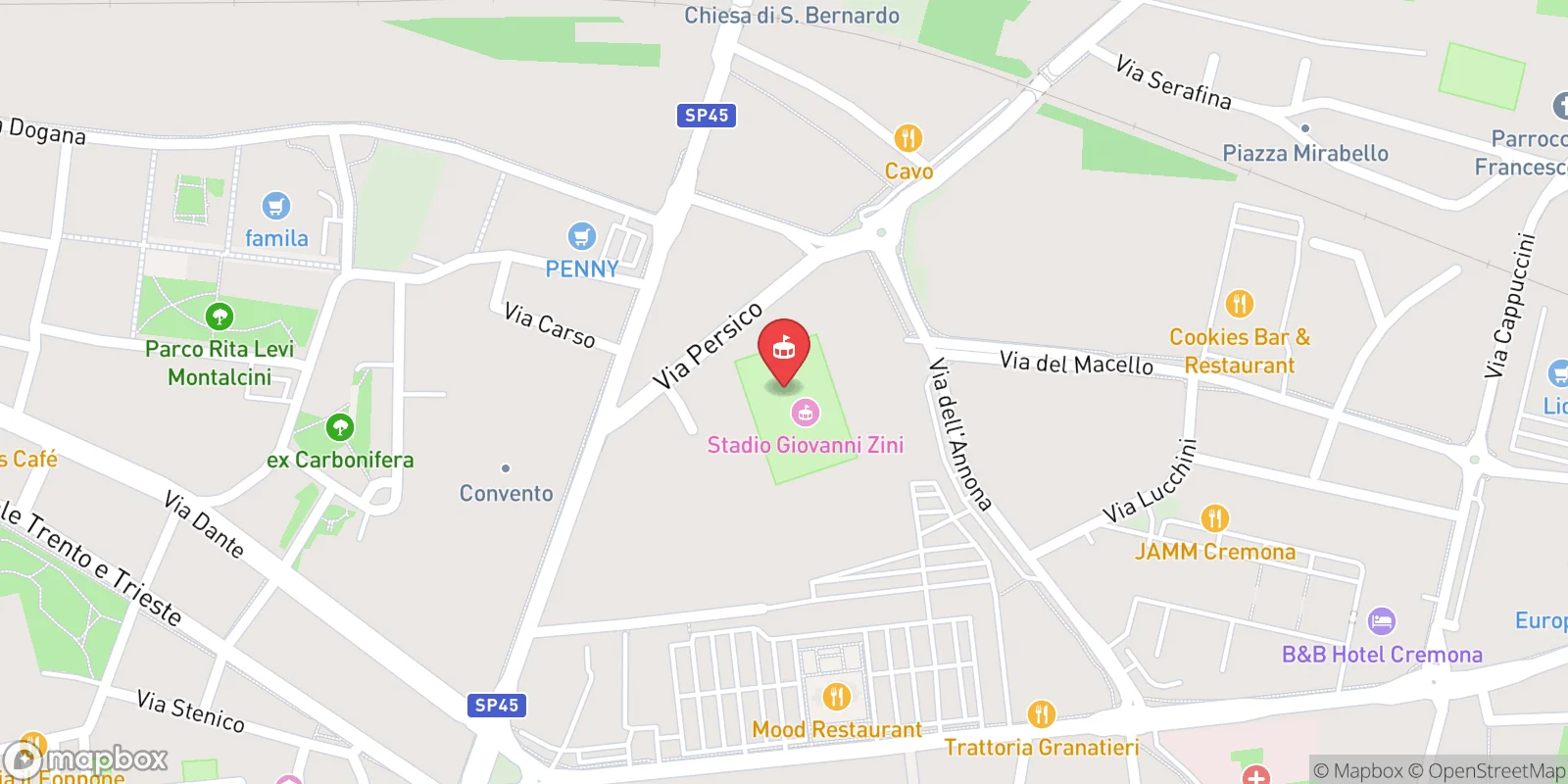 Mapa: Cremona