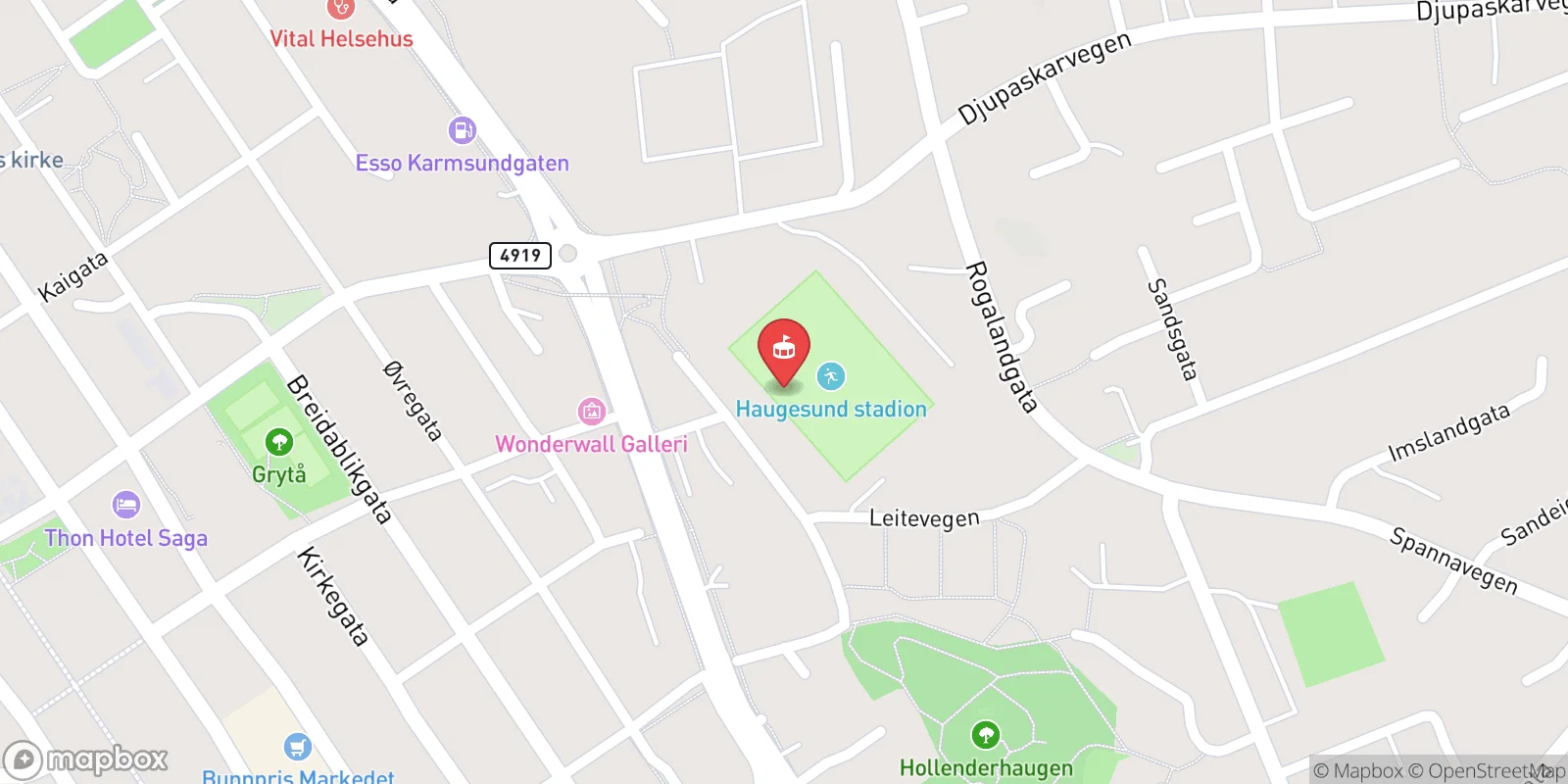 Mapa: Haugesund