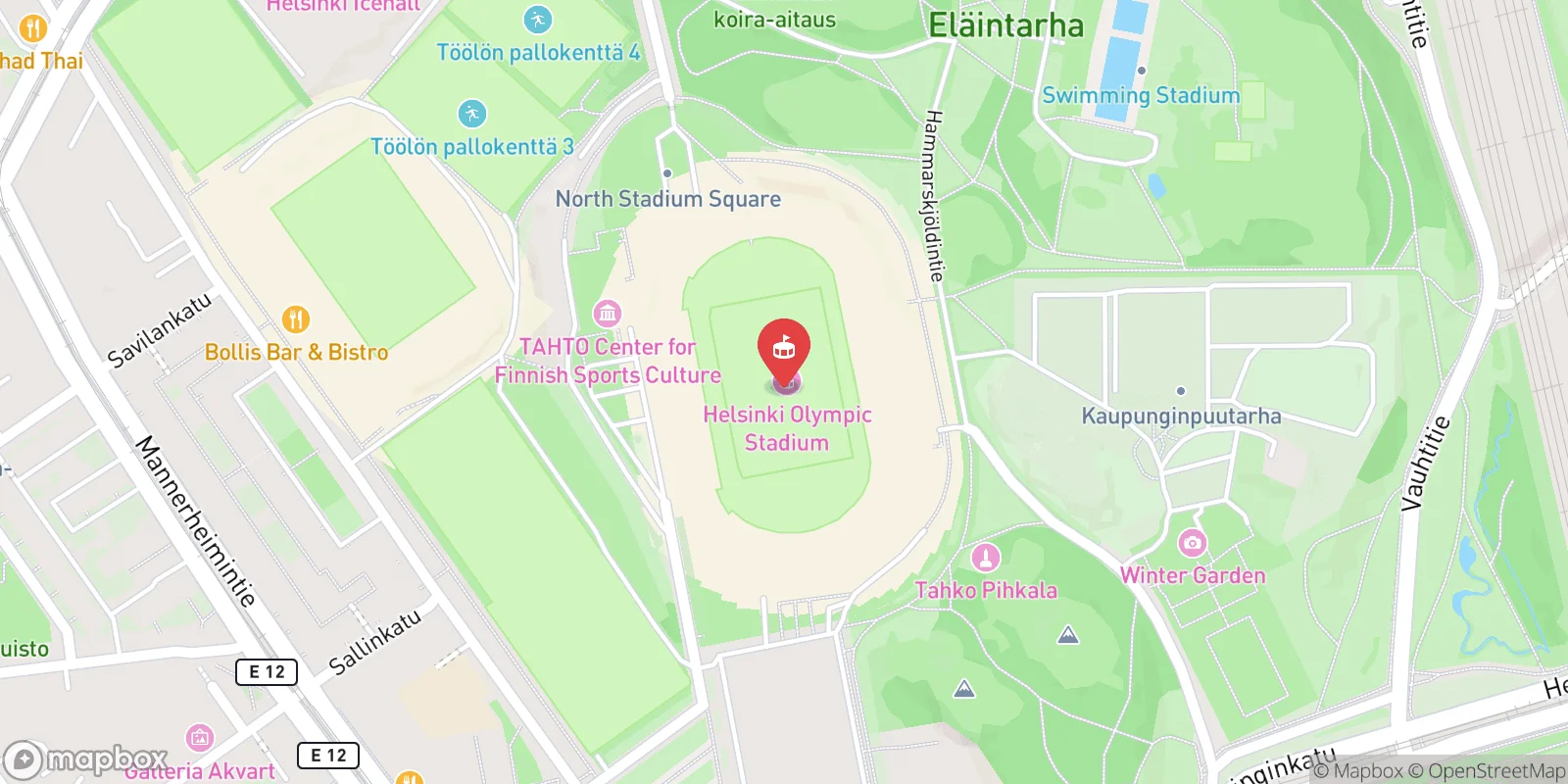 Mapa: Helsinky