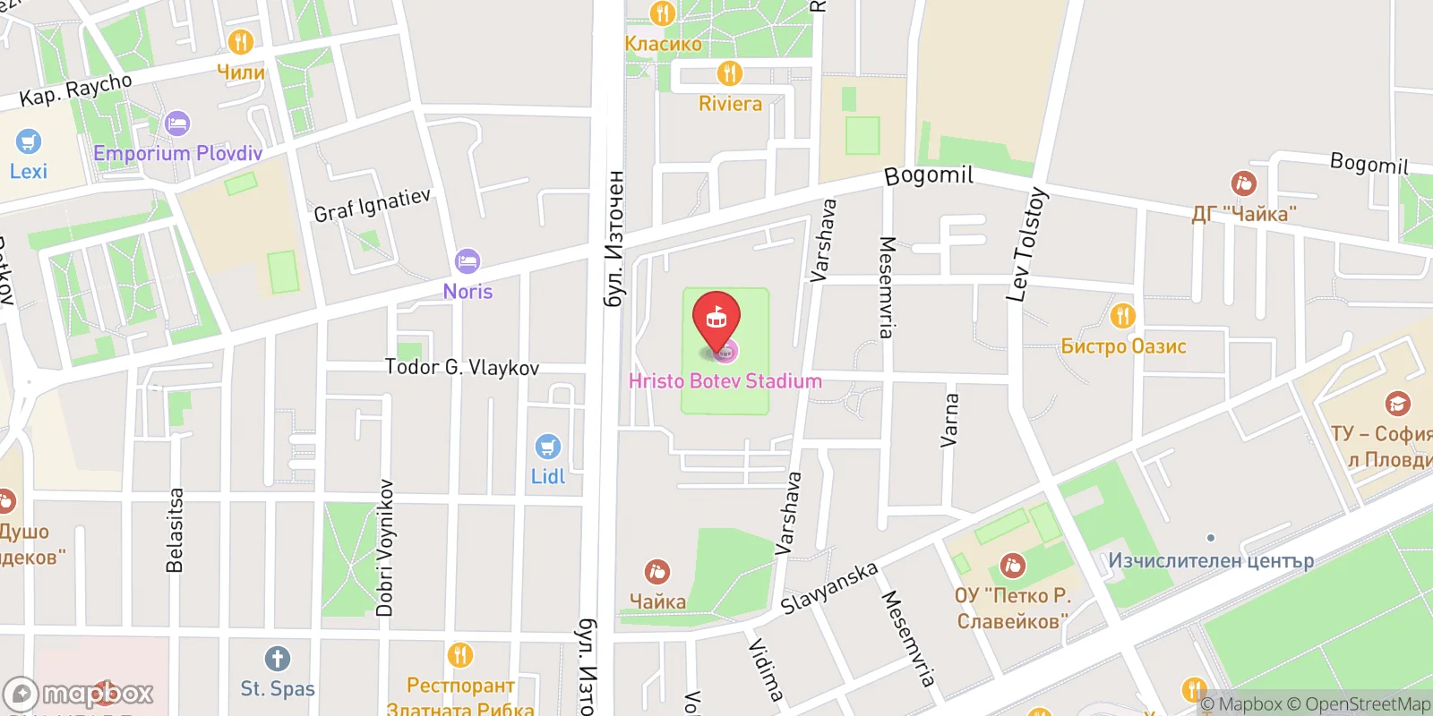 Mapa: Plovdiv
