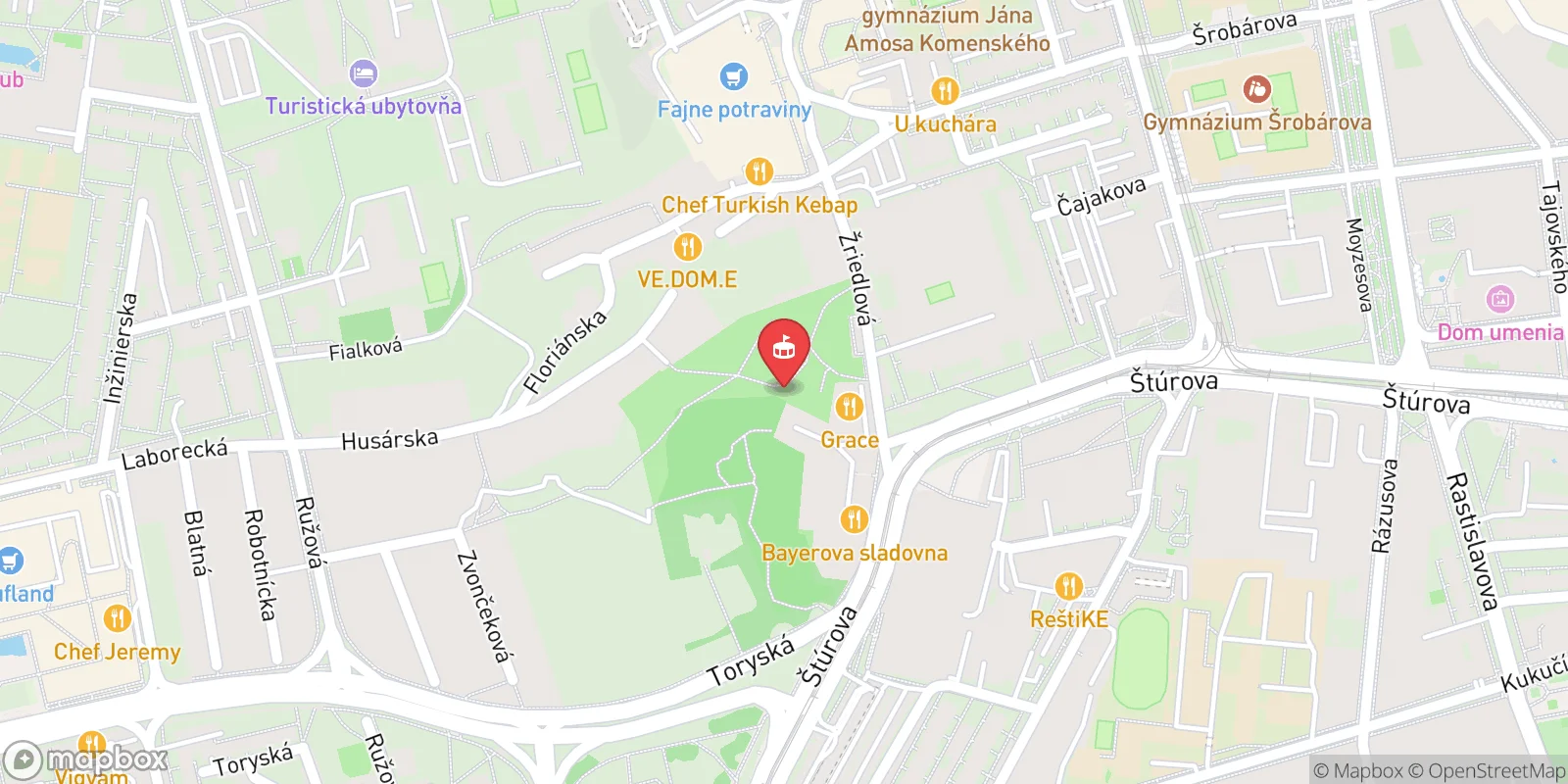Mapa: Košice