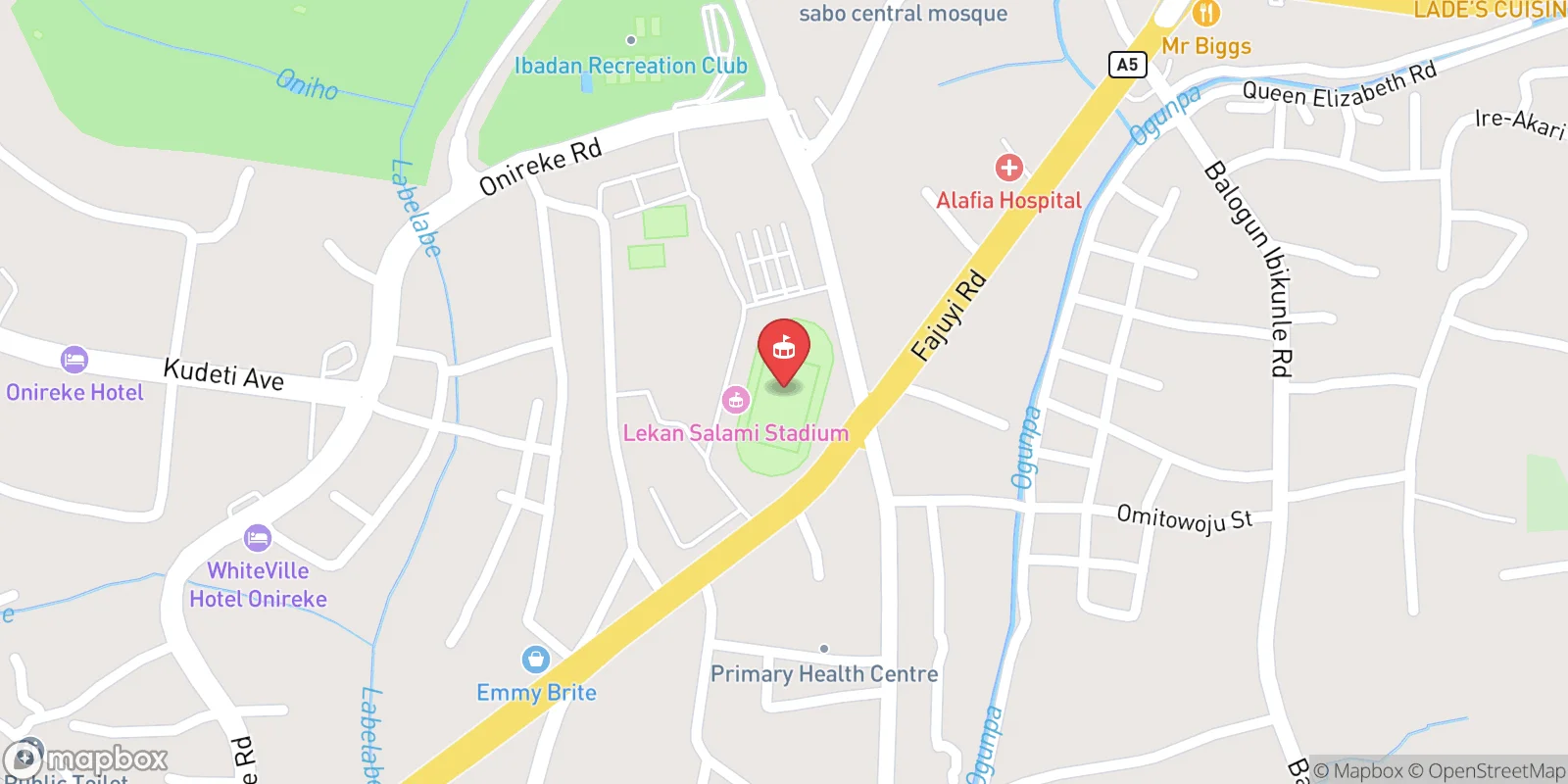 Mapa: Ibadan