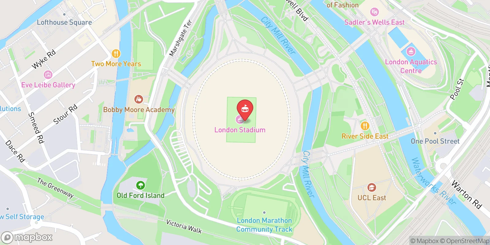 Mapa: Stratford
