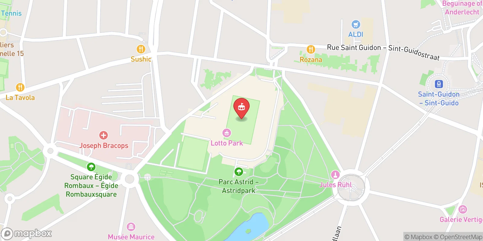 Mapa: Brusel