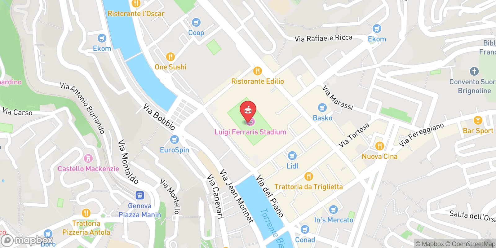 Mapa: Genoa