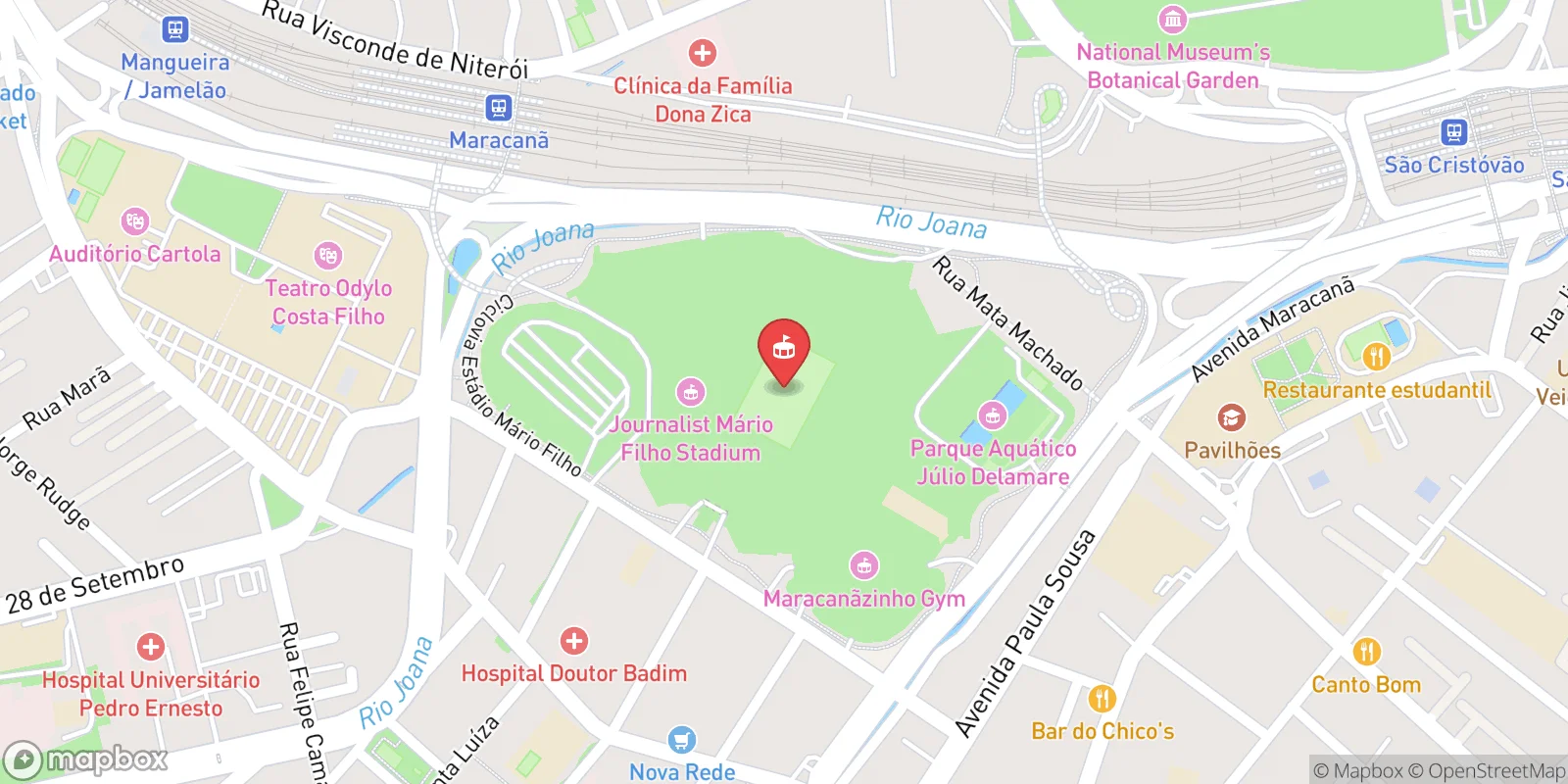 Mapa: Maracanã District