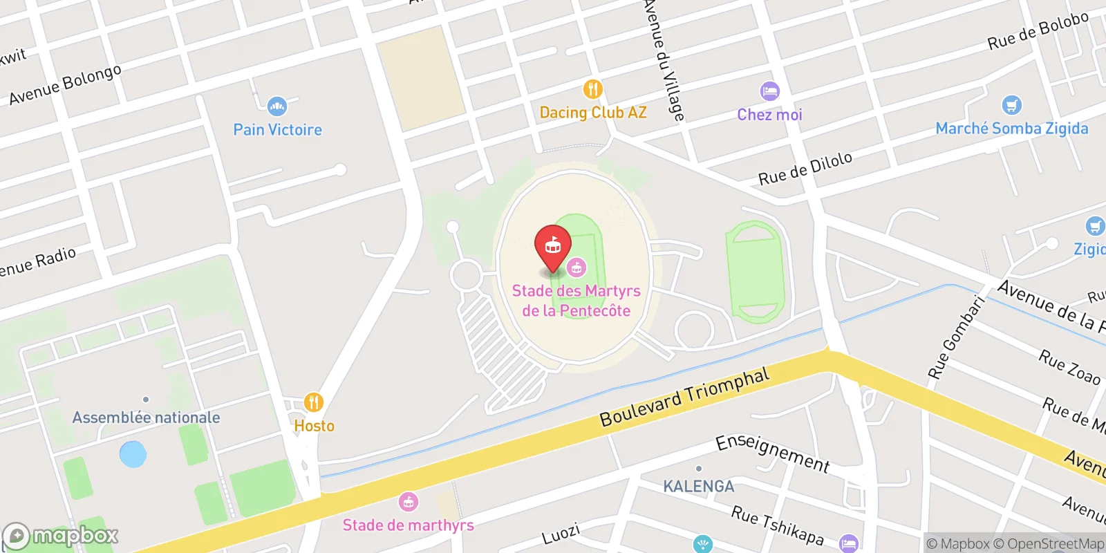 Mapa: Kinshasa