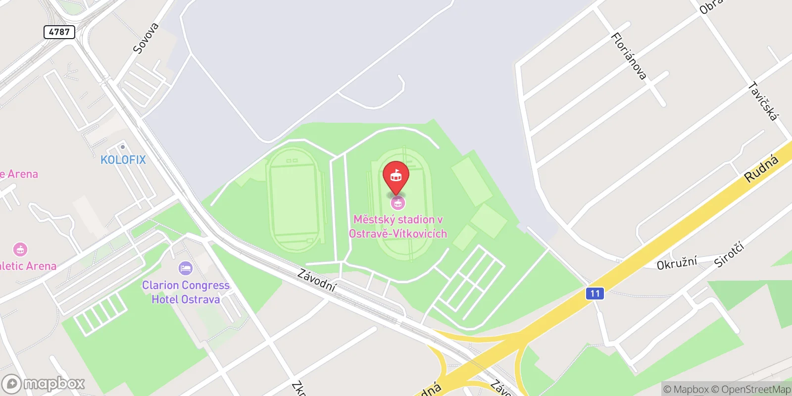 Mapa: Ostrava