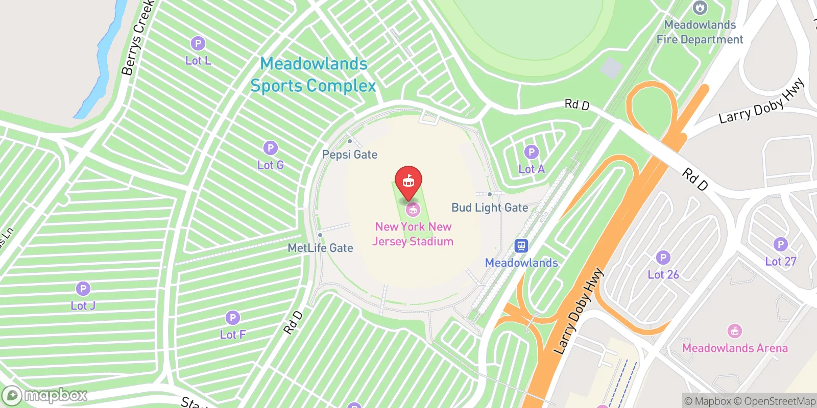 Mapa: East Rutherford